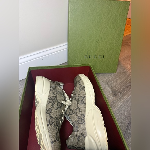 GUCCI Jumbo GG Monogram Rhyton Men’s Sneakers - Size 13US